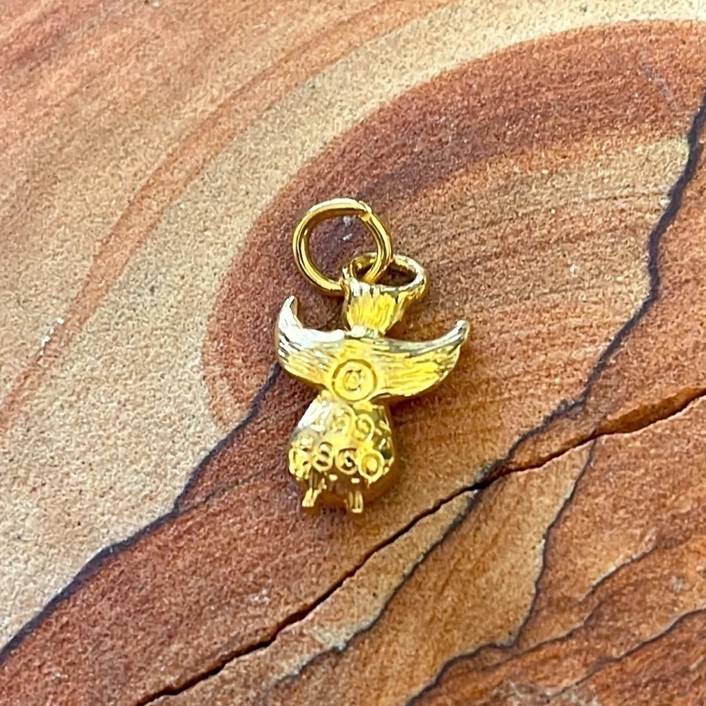 Vintage birthstone Angel charm for a necklace or‎ bracelet